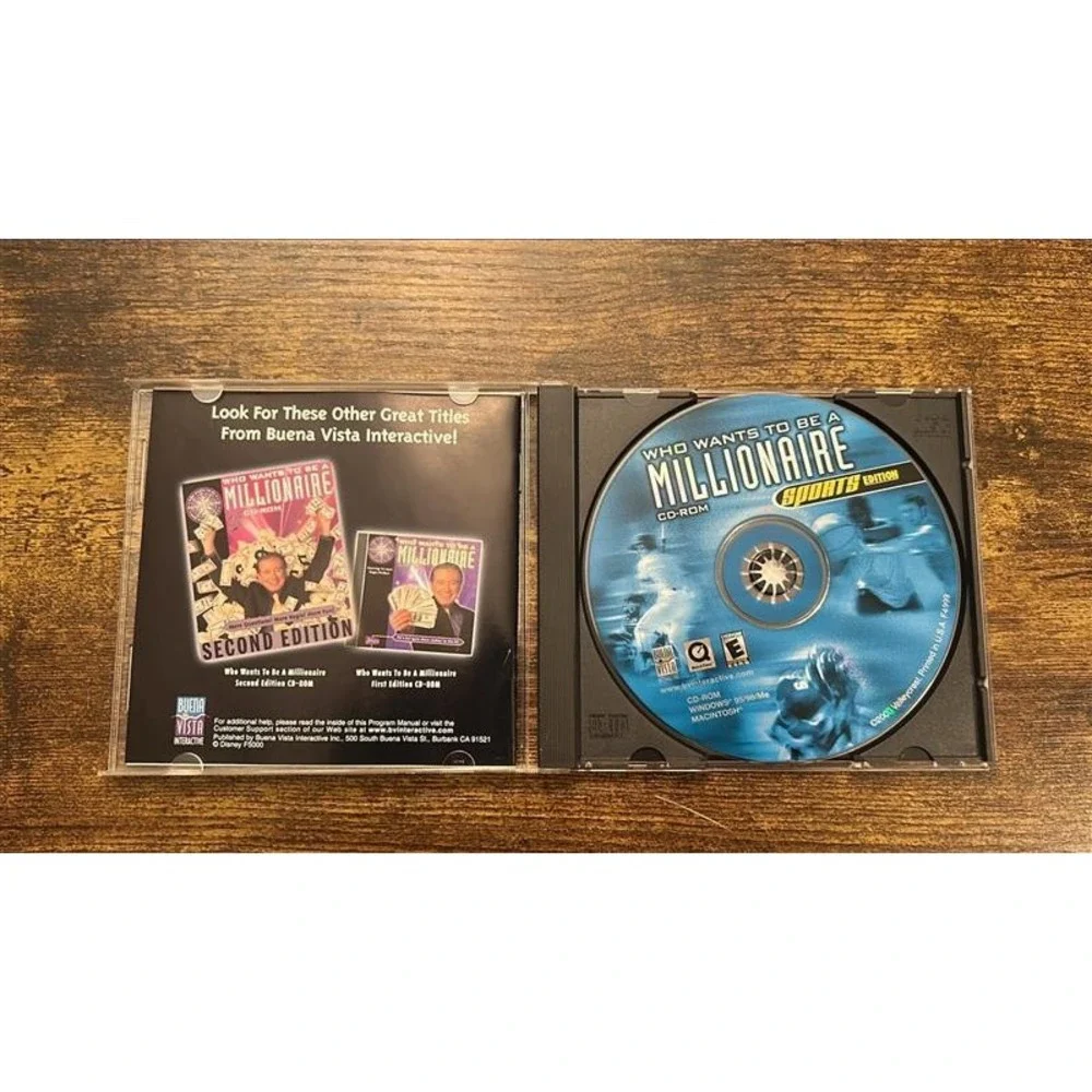 Who Wants To Be A Millionaire Sports Edition PC Mac CD-ROM Regis Philbin 2000